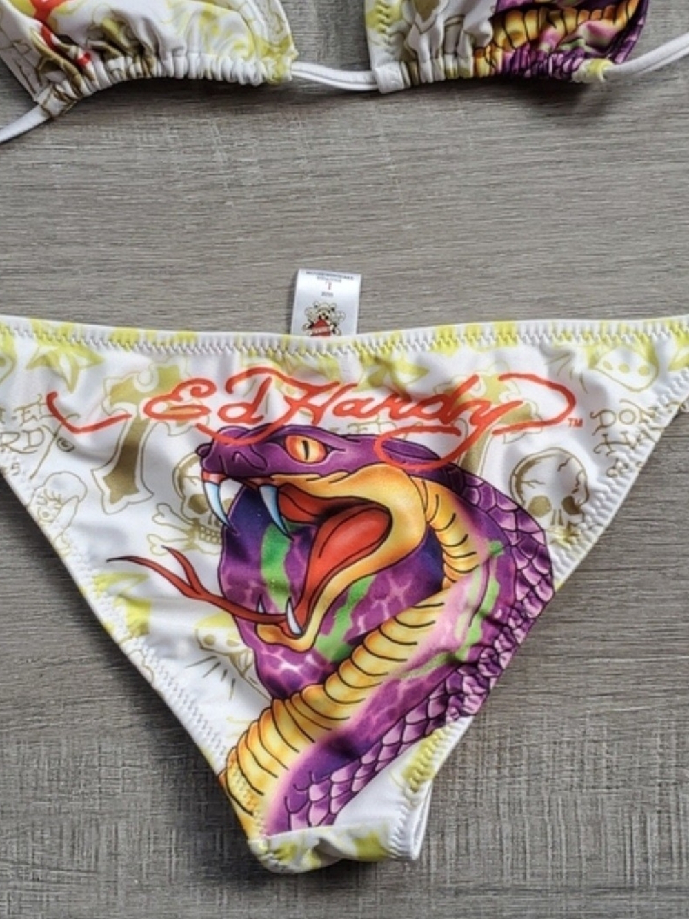 NWOT  Ed Hardy Tattoo Cobra Bikini - Picture 3 of 8